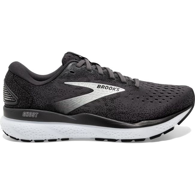 Brooks Men&#39;s Ghost 16 Running Shoe Black/Grey/White 110418-090