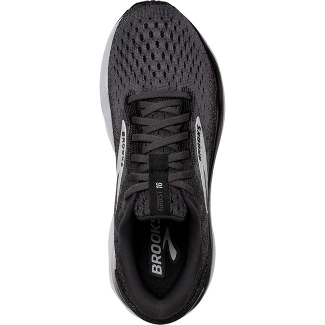 Brooks Men&#39;s Ghost 16 Running Shoe Black/Grey/White 110418-090