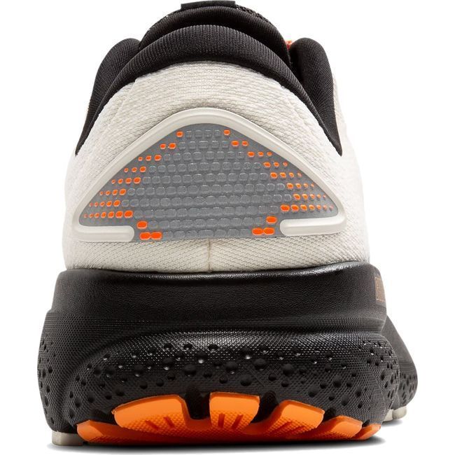 Brooks Men&#39;s Ghost 16 Running Shoe Ecru/Orange/Black 110418-157