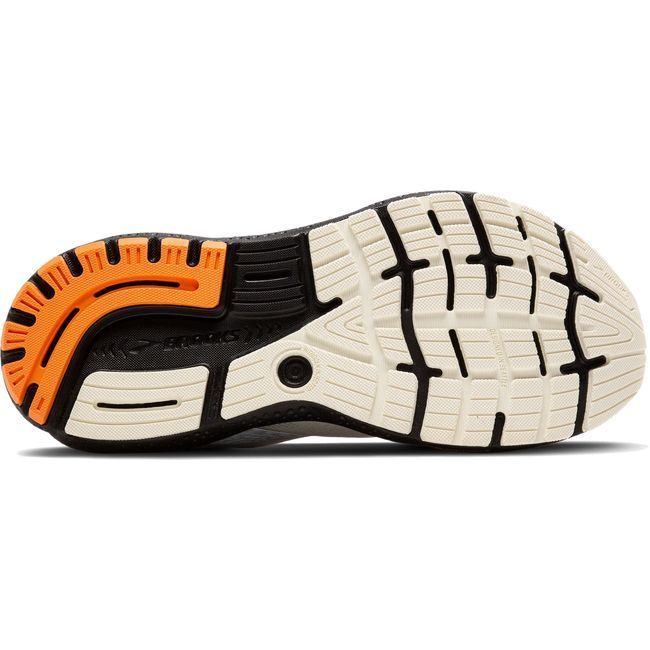 Brooks Men&#39;s Ghost 16 Running Shoe Ecru/Orange/Black 110418-157