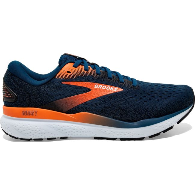 Brooks Men&#39;s Ghost 16 Running Shoe  Blue Opal/Black/Nasturtium 110418-474