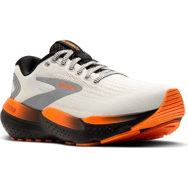 Brooks Men's Glycerin 21 Running Shoe Ecru/Orange/Black 120408-157