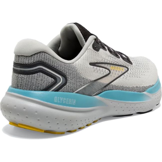 Brooks Men's Glycerin 21 Running Shoe COCONUT/FORGED IRON/YELLOW 110419-184