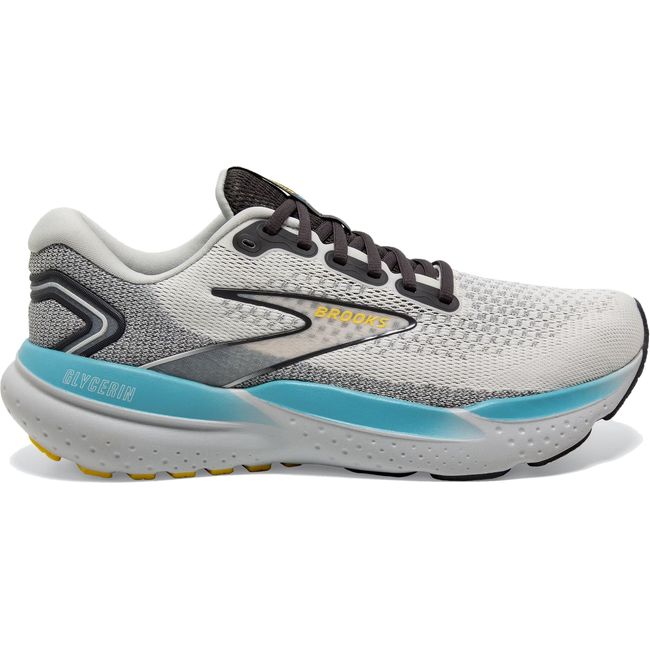 Brooks Men's Glycerin 21 Running Shoe COCONUT/FORGED IRON/YELLOW 110419-184