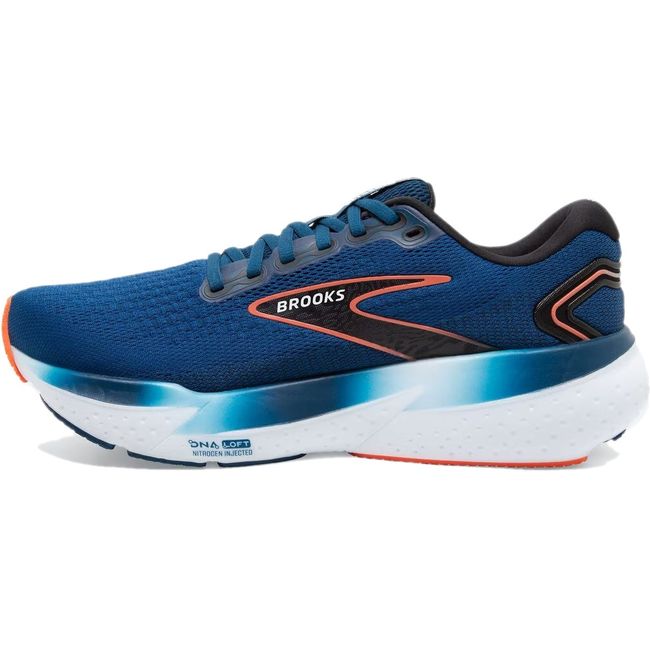 Brooks Men's Glycerin 21 Running Shoe BLUE OPAL/BLACK NASTURTIUM 110419-474