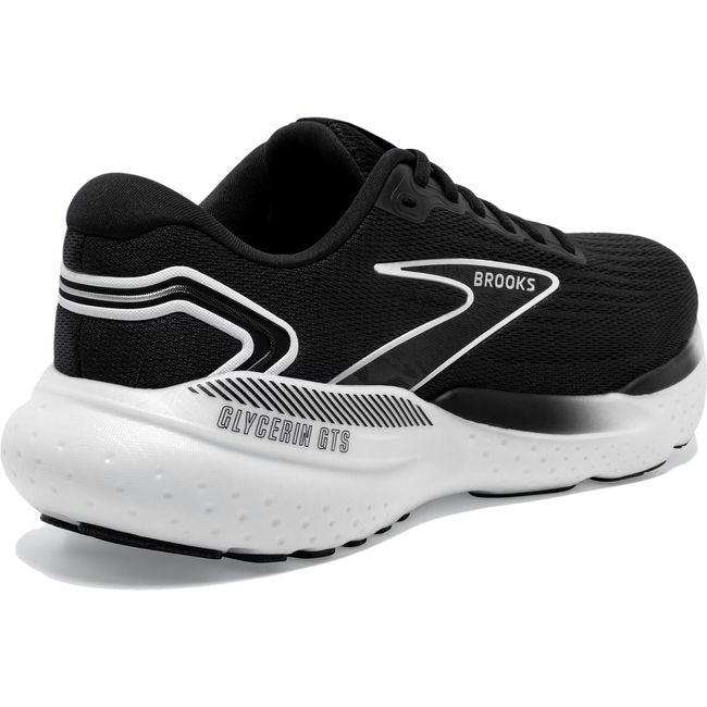 Brooks Men's Glycerin GTS 21 Running Shoe Black/Grey/White 110420-090