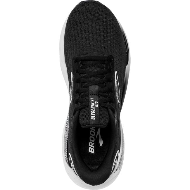 Brooks Men's Glycerin GTS 21 Running Shoe Black/Grey/White 110420-090
