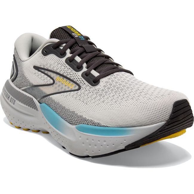 Brooks Men's Glycerin GTS 21 Running Shoe COCONUT/FORGED IRON/YELLOW 110420-184
