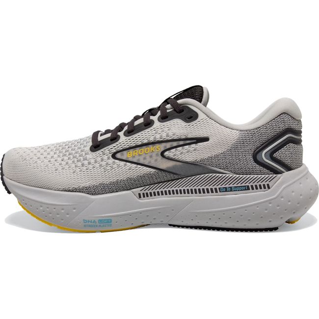 Brooks Men's Glycerin GTS 21 Running Shoe COCONUT/FORGED IRON/YELLOW 110420-184