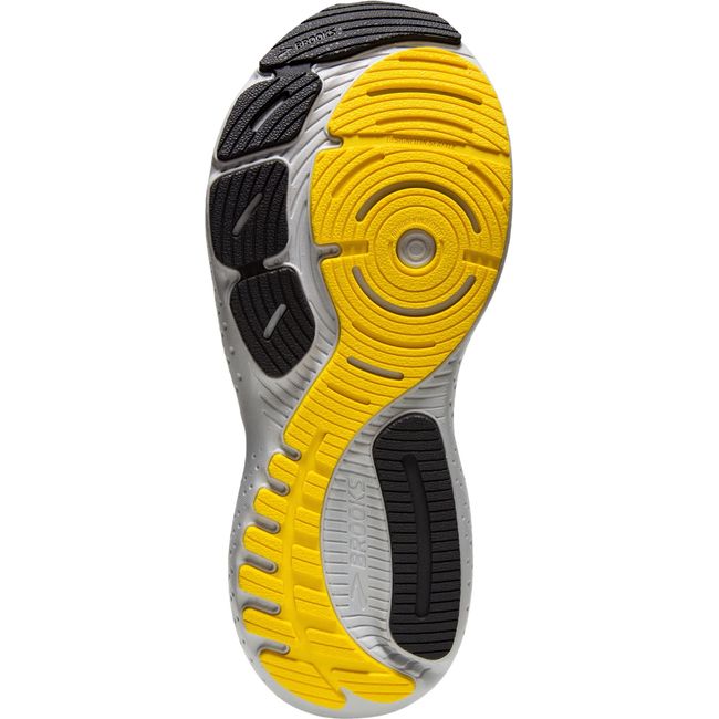 Brooks Men's Glycerin GTS 21 Running Shoe COCONUT/FORGED IRON/YELLOW 110420-184