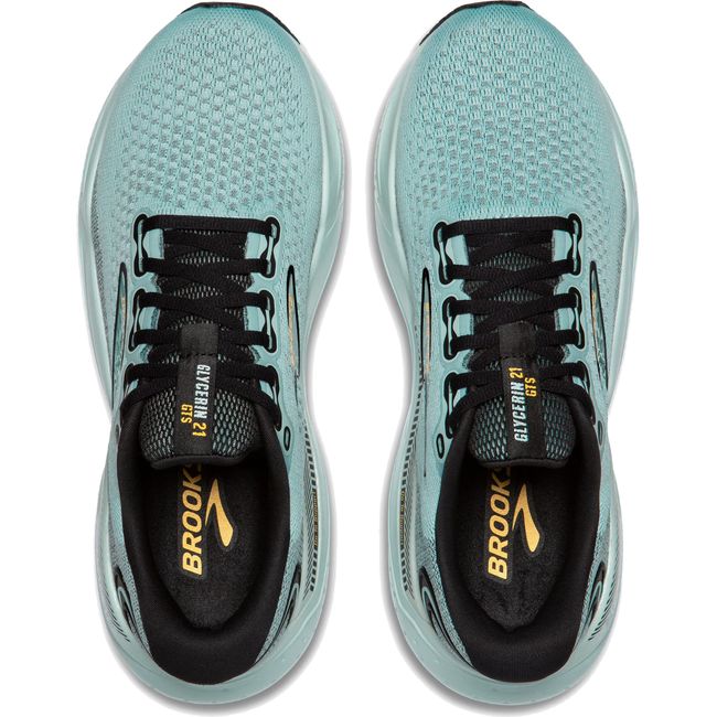 Brooks Men's Glycerin GTS 21 Running Shoe Cloud/Black/Gold 110420-420