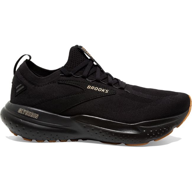 Brooks Men's Glycerin Stealthfit 21 Running Shoe Black/Cream/Biscuit 110421-056