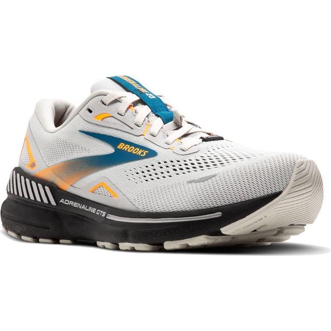 Brooks Men&#39;s Adrenaline GTS 23 GTX Running ShoeOyster Mushroom/Orange/Blue 110424-071
