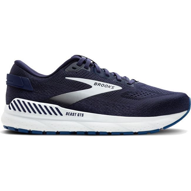 Brooks Men&#39;s Beast GTS 24 Running Shoe Peacoat/True Navy/White 110425-452