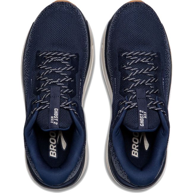 Brooks Men's Ghost Max 2 Running Shoe Peacoat/Stone/Biscuit 110431-453