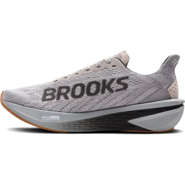Medial side of Brooks Men's Hyperion 2 Running Shoe in alloy gray