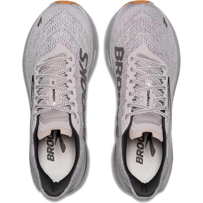Top down view of Brooks Men's Hyperion 2 Running Shoes in alloy gray