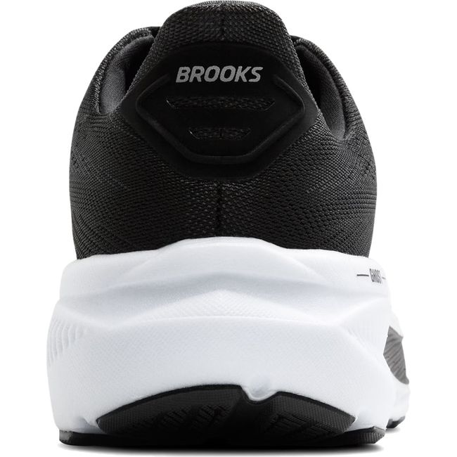 Heel of Men's Brooks Ghost 17 Running Shoe in Black Grey White