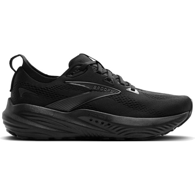Lateral side of Brooks Men's Glycerin 22 Running Shoe in all black