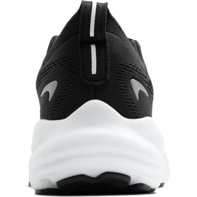 Medial side of Brooks Men's Glycerin 22 Running Shoe in black and white