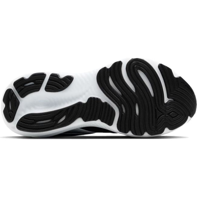 Sole of Brooks Men's Glycerin 22 Running Shoe in black and white