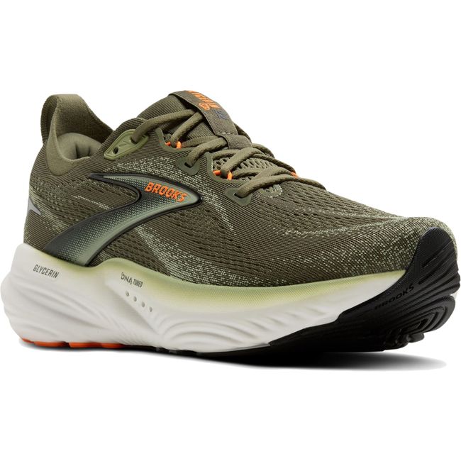 Brooks Men’s Glycerin 22 supportive running shoe with plush cushioning and smooth road transitions.