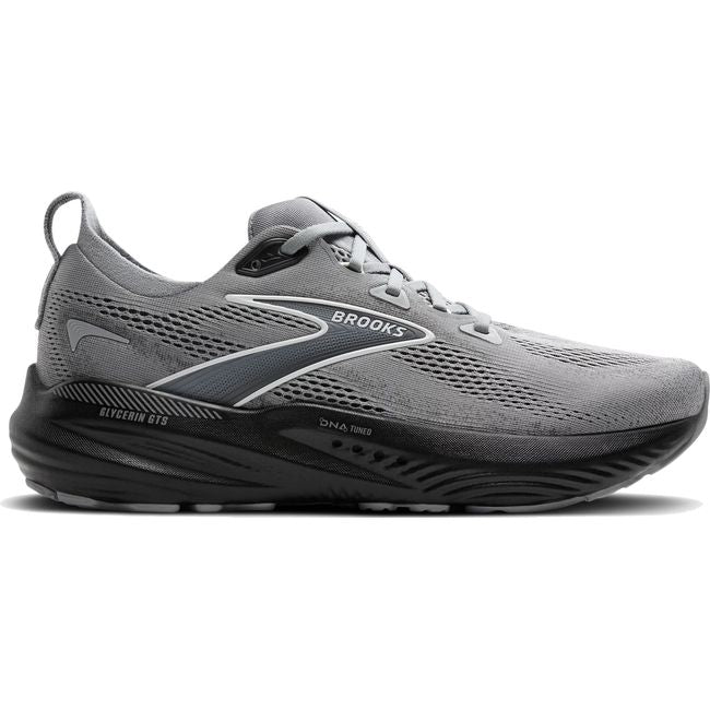 Lateral side of Brooks Men's Glycerin GTS 22 Running Shoe in premer gray