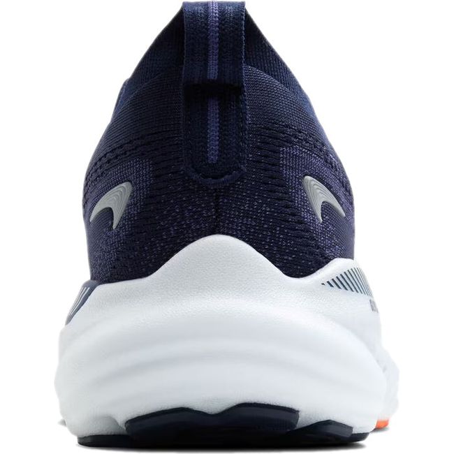 Heel of Brooks Men's Glycerin GTS 22 Running Shoe in navy and orange