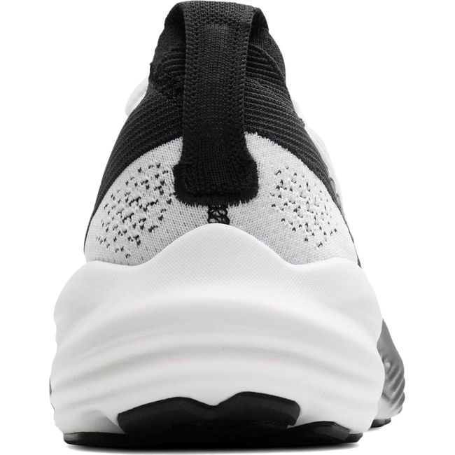 Heel of Brooks Men's Glycerin Stealthfit 22 Running Shoe in White, Grey, and Black