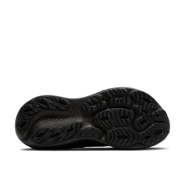 Sole of Brooks Men's Adrenaline GTS 25 Running Shoe in all black