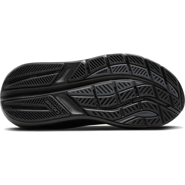 Sole of Women's Brooks Ghost Max 3 Walking and Running Shoe in Black Ebony