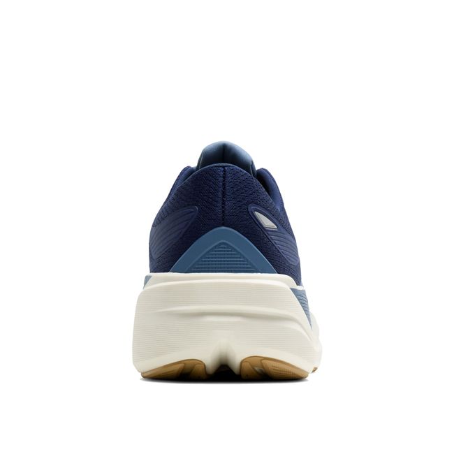Heel of Brooks Men's Ghost Max 3 Running Shoe in Navy Blue Starfish Moonlight