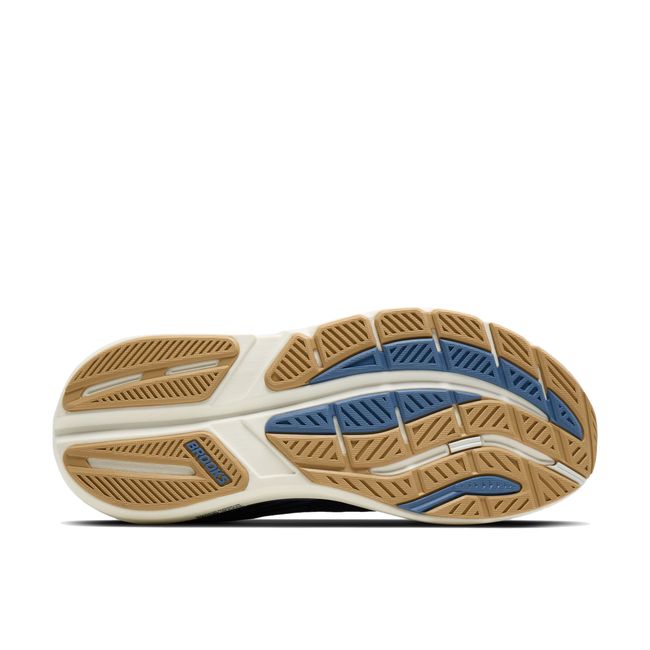Sole of Brooks Men's Ghost Max 3 Running Shoe in Navy Blue Starfish Moonlight