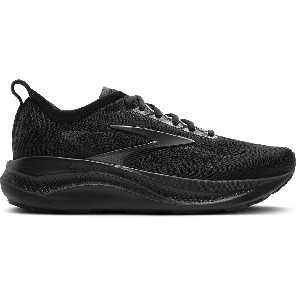 Lateral side of Brooks Men's Adrenaline GTS 26 Running Shoe in Black/Black/Ebony