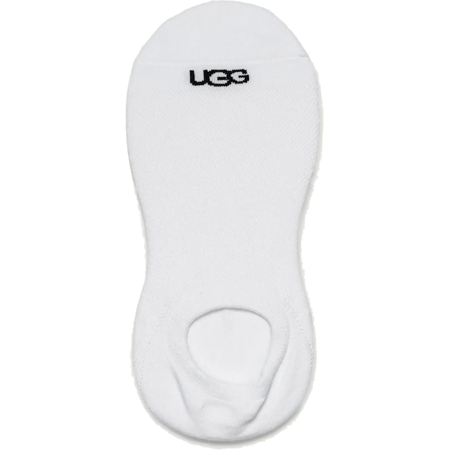 Top of UGG Women's Stella No Show Sock in White