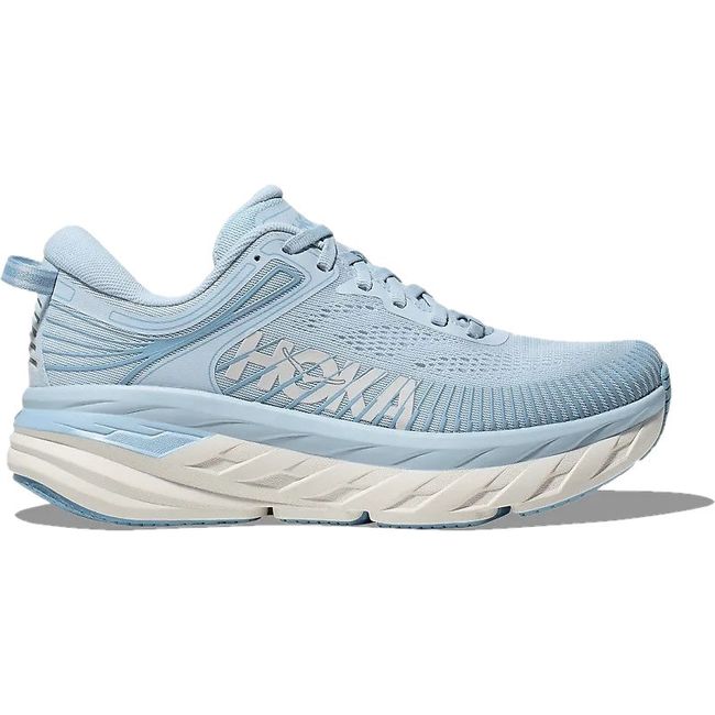 Hoka Women's Bondi 7 Running Shoe Ice Water/White 1110519/1110531-IRW