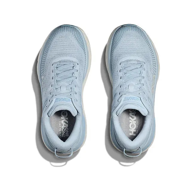 Hoka Women's Bondi 7 Running Shoe Ice Water/White 1110519/1110531-IRW