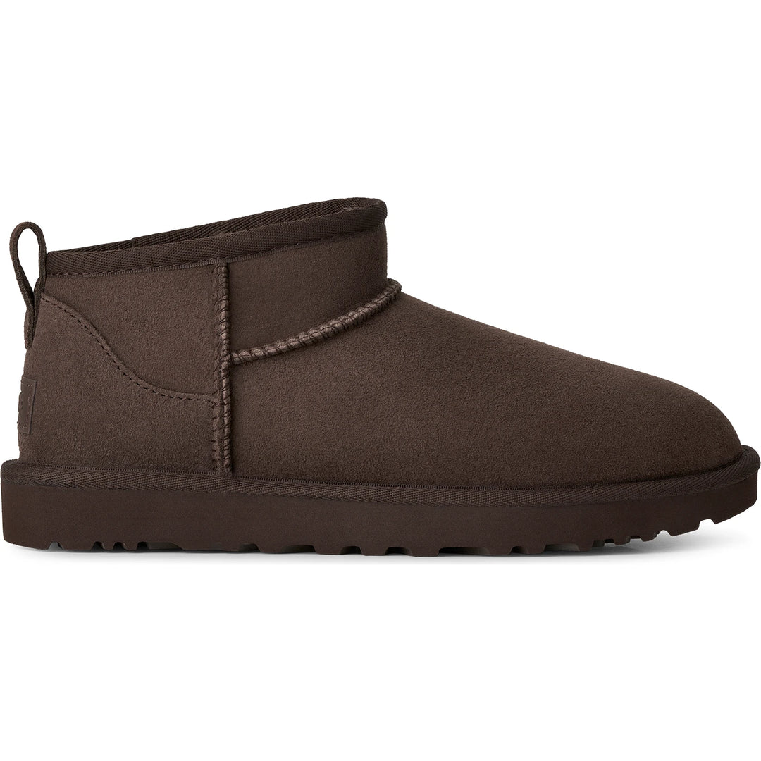 Side of UGG Women's Classic Ultra Mini Boot in Dusted Cocoa