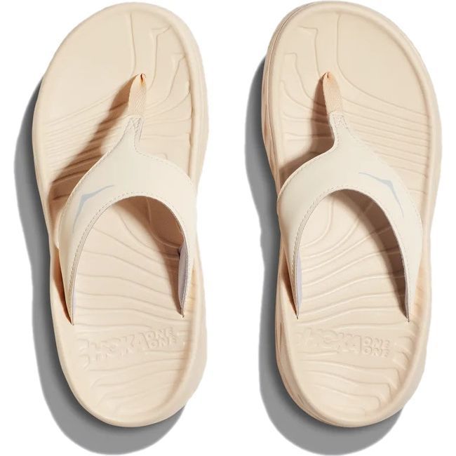 Hoka Women's Ora Recovery Flip Flop VANILLA/LUNAR ROCK 1117910-VLN