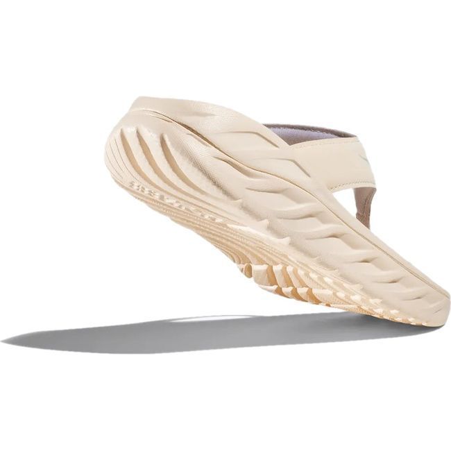 Hoka Women's Ora Recovery Flip Flop VANILLA/LUNAR ROCK 1117910-VLN