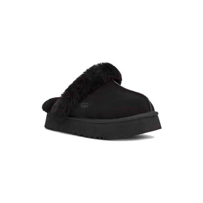 Front of UGG Women's Disquette Slipper in Black