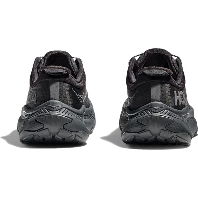 Heels of of Men's Hoka Transport Lifestyle Shoes in all black