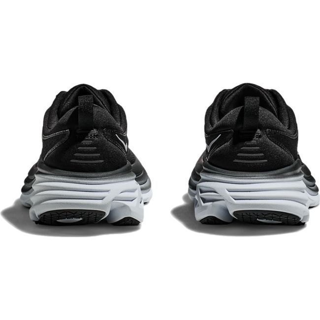 Hoka Men's Bondi 8 Running Shoe Black/White 1123202-BWHT