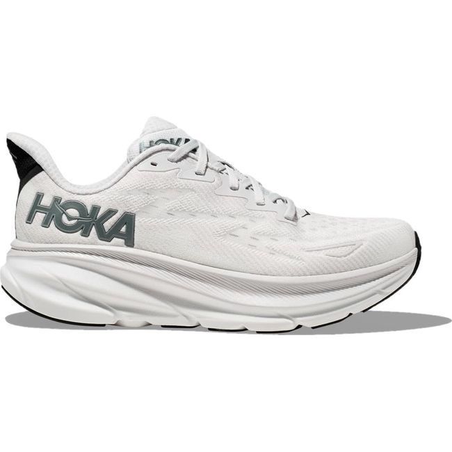 Hoka Men&#39;s Clifton 9 Running Shoe NIMBUS CLOUD/STEEL WOOL 1127895/1132210-NCSW
