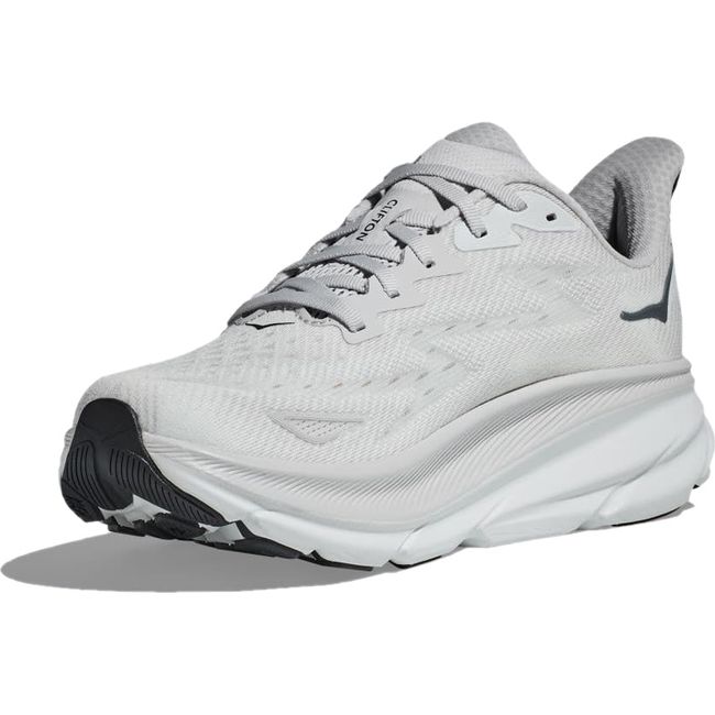 Hoka Men&#39;s Clifton 9 Running Shoe NIMBUS CLOUD/STEEL WOOL 1127895/1132210-NCSW