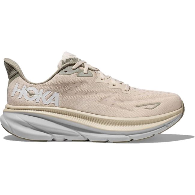 Hoka Men&#39;s Clifton 9 Running Shoe OAT MILK/ BARLEY 1127895/1132210-OKB