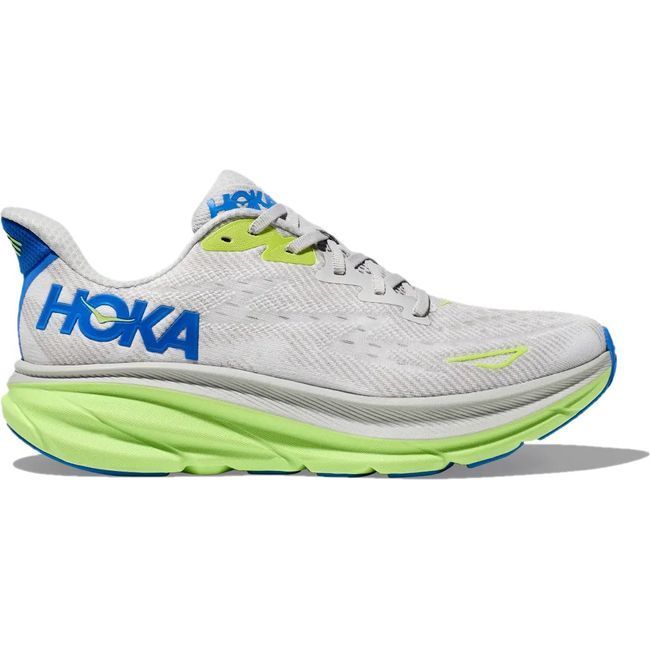 Hoka Men's Clifton 9 Running Shoe Stardust/Electric Cobalt 1127895/1132210-STLC