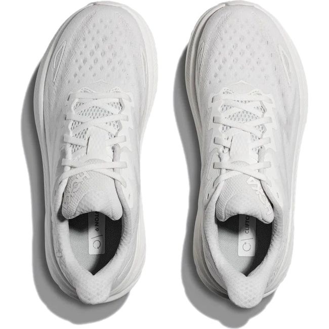 Hoka Women&#39;s Clifton 9 Running Shoe White/White 1127896/1132211-WWH