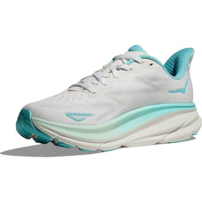 Hoka Women's Clifton 9 Running Shoe Frost/Rose Gold 1127896-FTRS