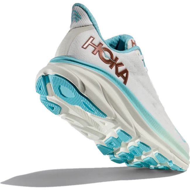 Hoka Women's Clifton 9 Running Shoe Frost/Rose Gold 1127896-FTRS